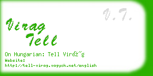 virag tell business card